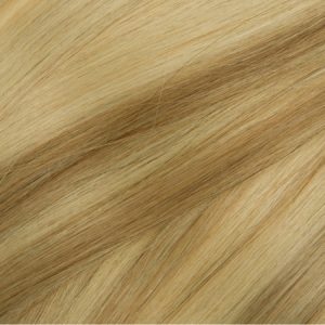 Clip in ľudské vlasy Baleyage jasný a tmavý blond 613.8