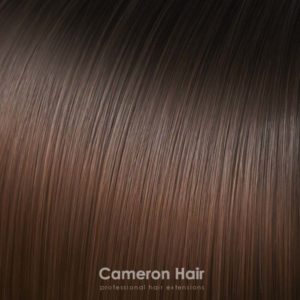 Parochňa polovičná – kučeravé vlasy.T6 / 30 Ombre Horká čokoláda - Teplá hnedá