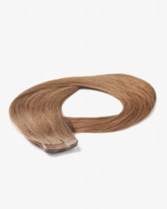 Tape-in ľudské vlasy na páske 53 cm. Temný chladný blond 5 A