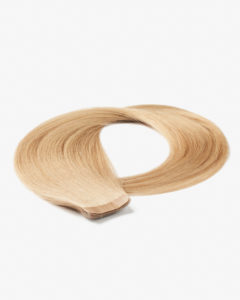 Tape-in ľudské vlasy na páske 53 cm. Chladný blond 18