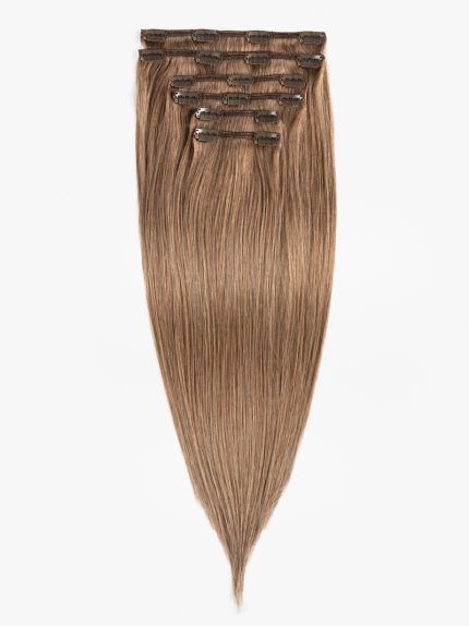 CLIP IN -53 CM, 120G ĽUDSKÉ VLASY #5A Temný chladný blond