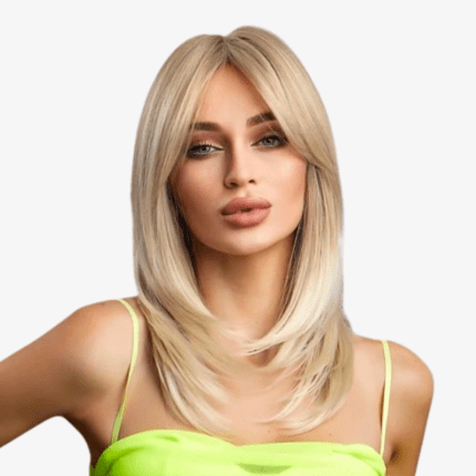 Parochňa zo syntetických vlasov prírodná blond LC242-3