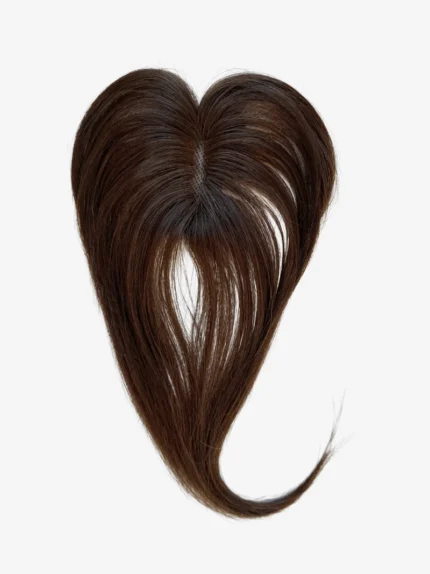 TUPÉ CLIP IN ĽUDSKÉ VLASY #3 Hnedá Dark brown